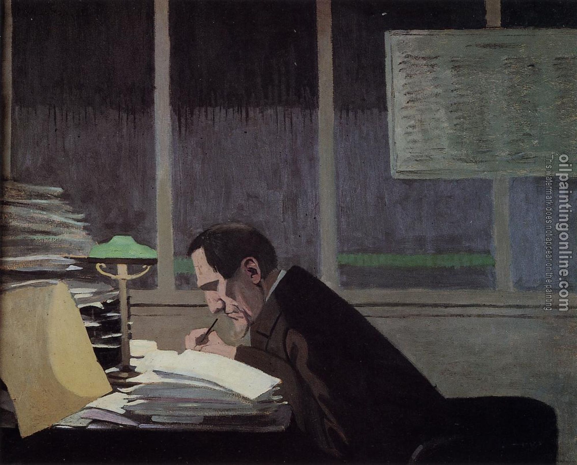 Felix Vallotton - Felix Feneon at the Revue Blanche